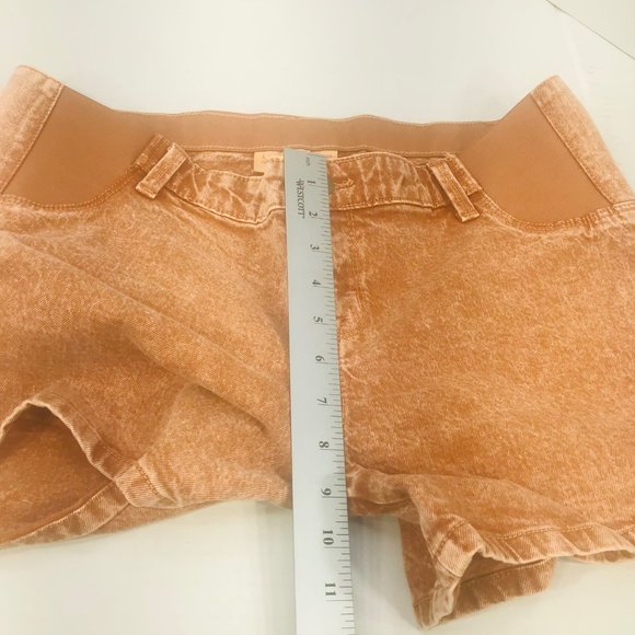 Isabel Maternity Ingrid/Isabel Women's Size 10 Side Panel Brown Carpenter Short - Picture 11 of 16